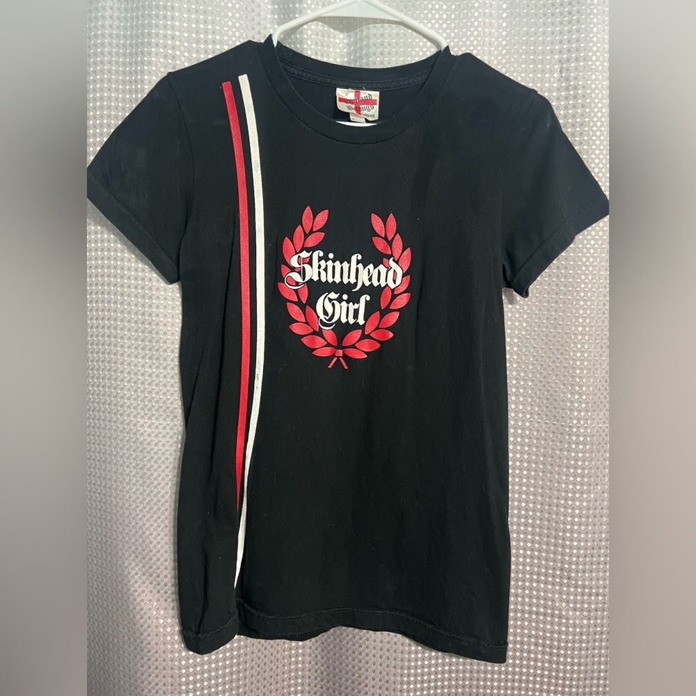 England Belongs Clothing Skinhead Girl Punk Oi T-shirt Vintage